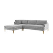 TOV Furniture Serena 3-Piece Performance Velvet Chaise Sectional