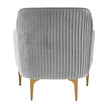 TOV Furniture Serena Grey Performance Velvet Accent Chair