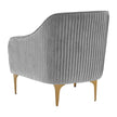 TOV Furniture Serena Grey Performance Velvet Accent Chair
