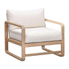 TOV Furniture Palata Cream Performance Fabric Outdoor Accent Chair