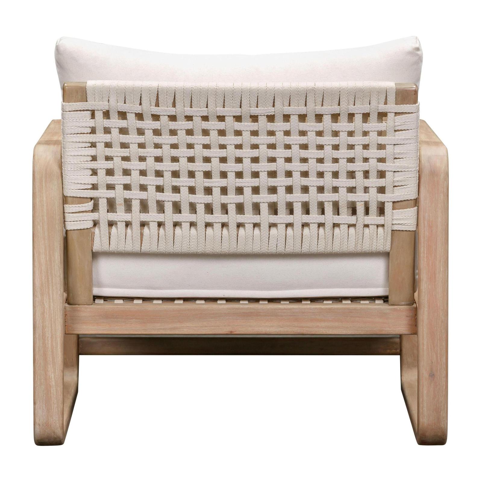 TOV Furniture Palata Cream Performance Fabric Outdoor Accent Chair