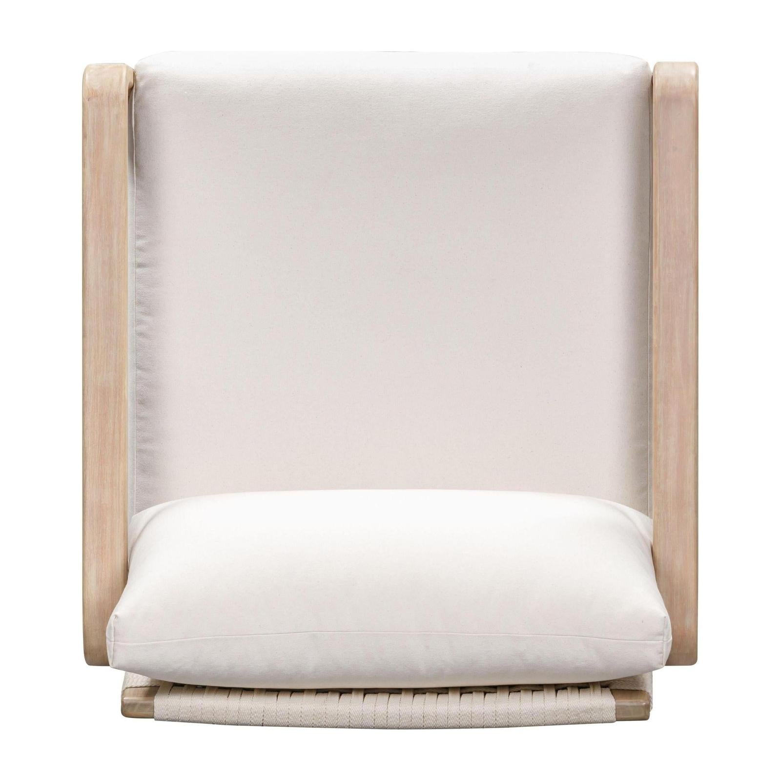 TOV Furniture Palata Cream Performance Fabric Outdoor Accent Chair