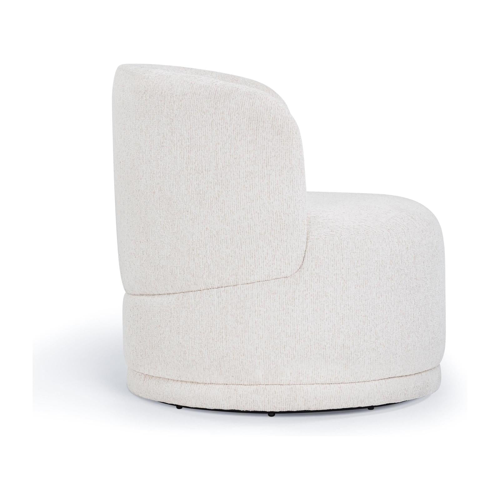 TOV Furniture Massa Textured Performance Fabric Swivel Accent Chair