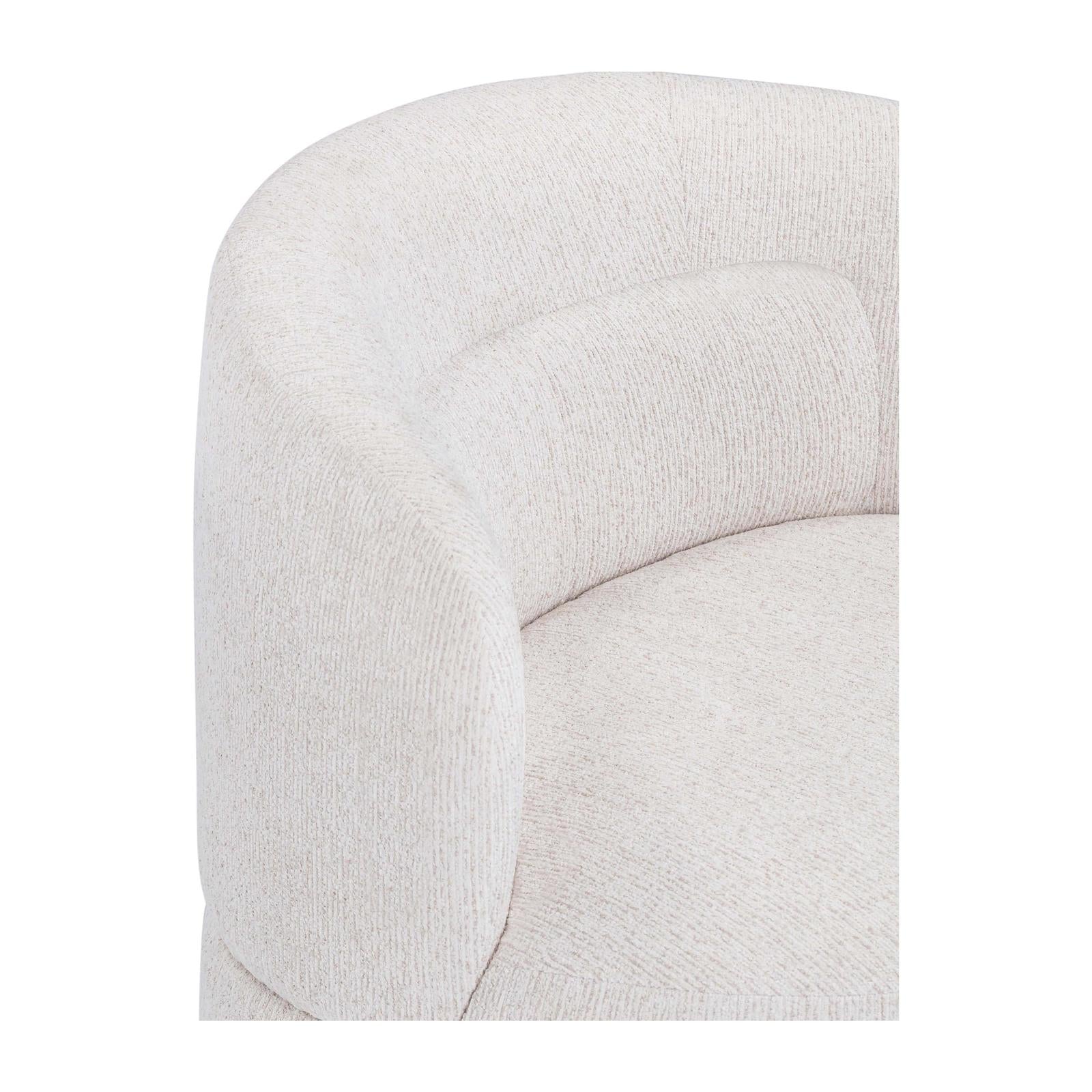 TOV Furniture Massa Textured Performance Fabric Swivel Accent Chair