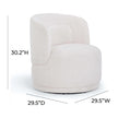 TOV Furniture Massa Textured Performance Fabric Swivel Accent Chair