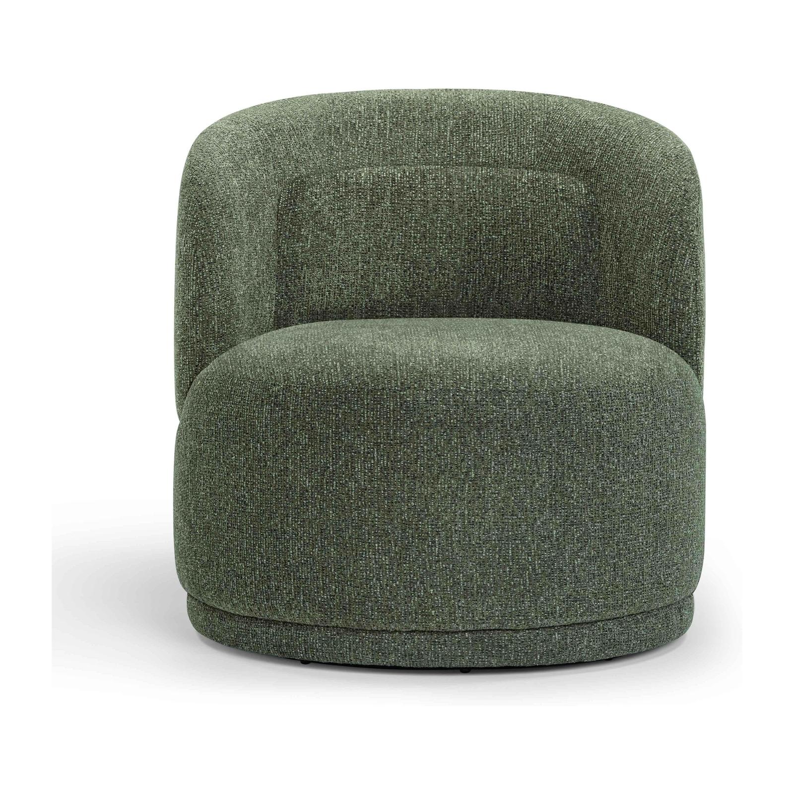 TOV Furniture Massa Textured Performance Fabric Swivel Accent Chair