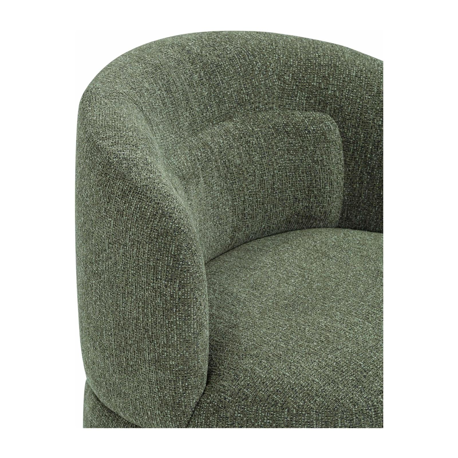 TOV Furniture Massa Textured Performance Fabric Swivel Accent Chair