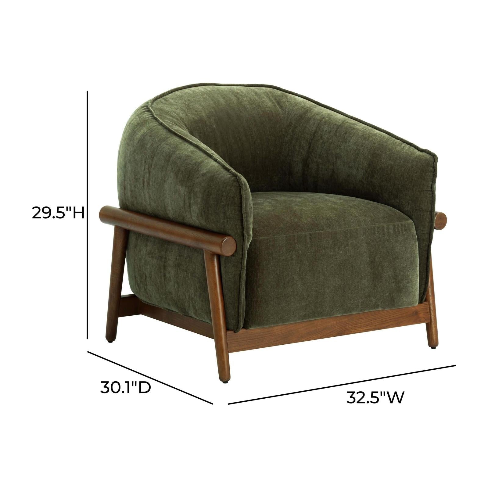 TOV Furniture Piedmont Upcycled Contract-Grade Chenille Accent Chair