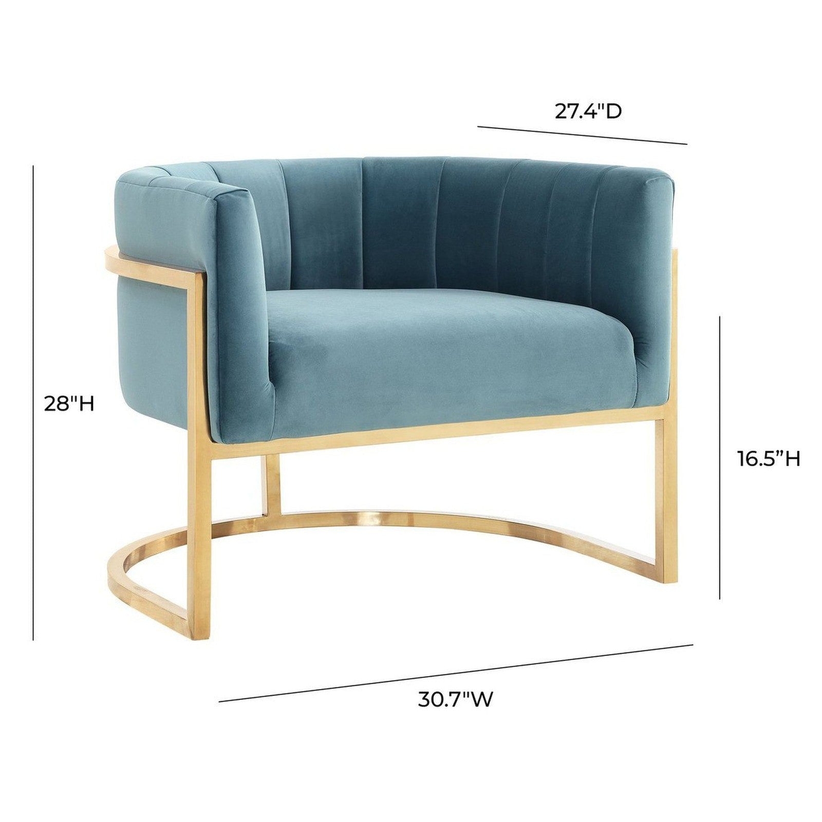TOV Furniture Magnolia Velvet Chair