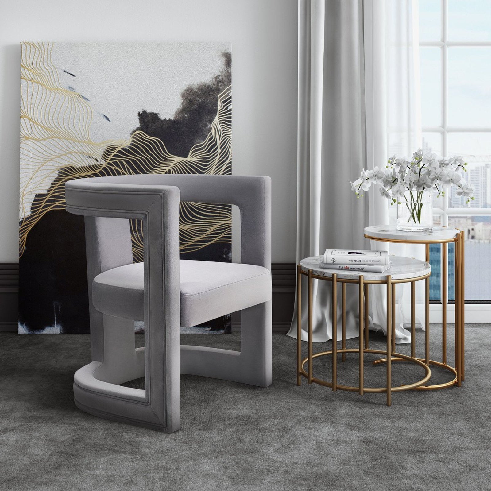 TOV Furniture Ada Velvet Chair