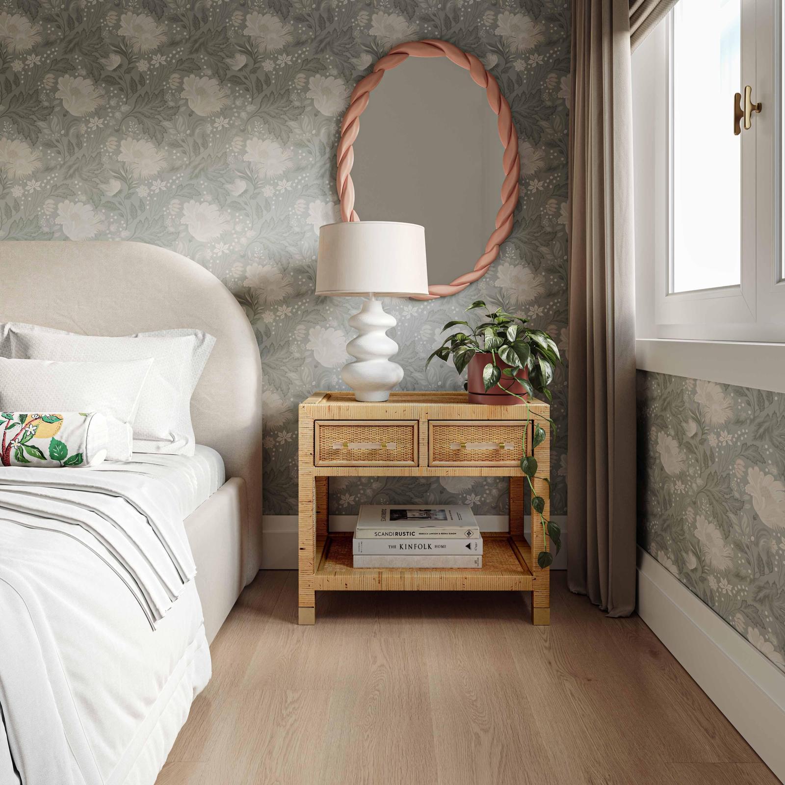 TOV Furniture Amara Natural Rattan Nightstand