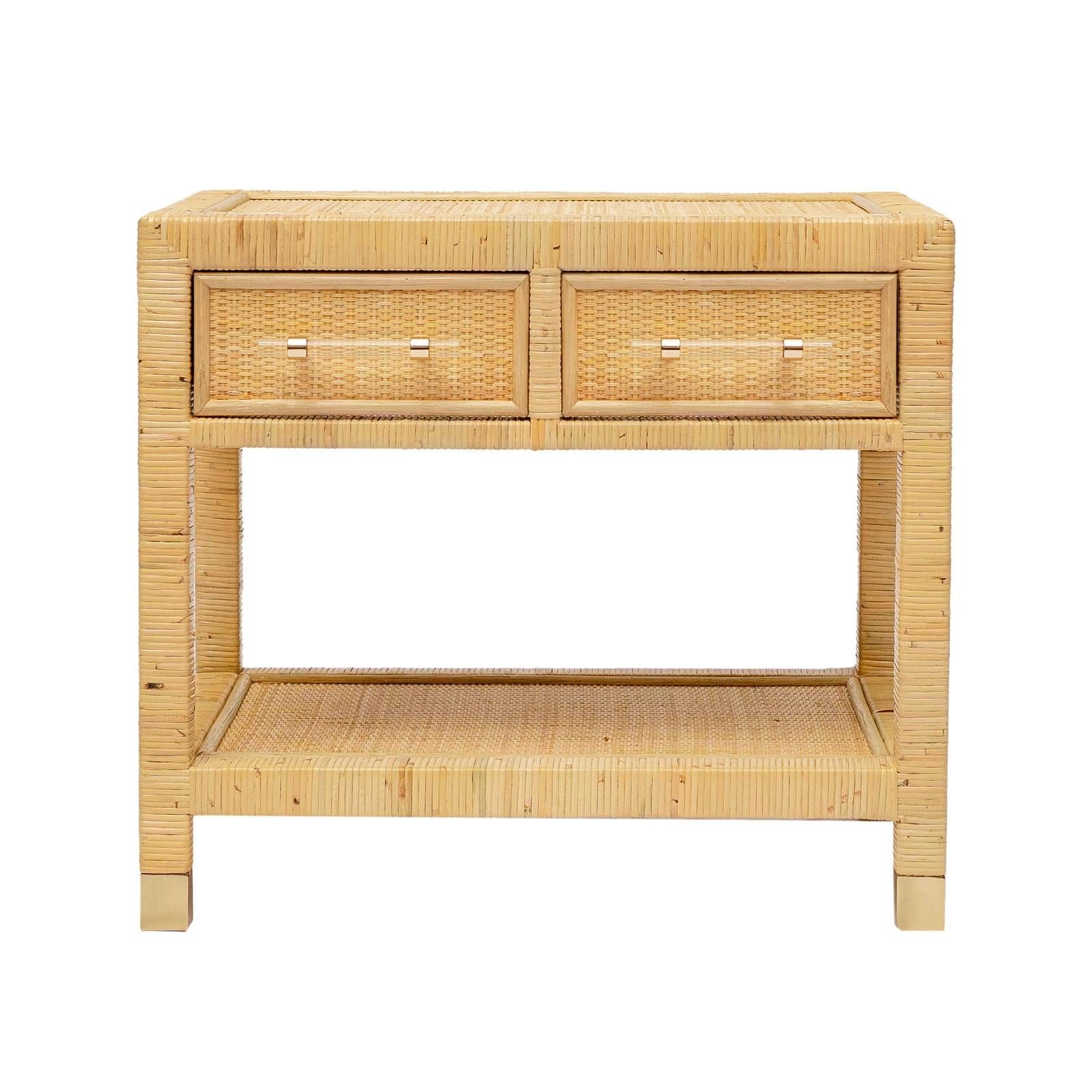 TOV Furniture Amara Natural Rattan Nightstand