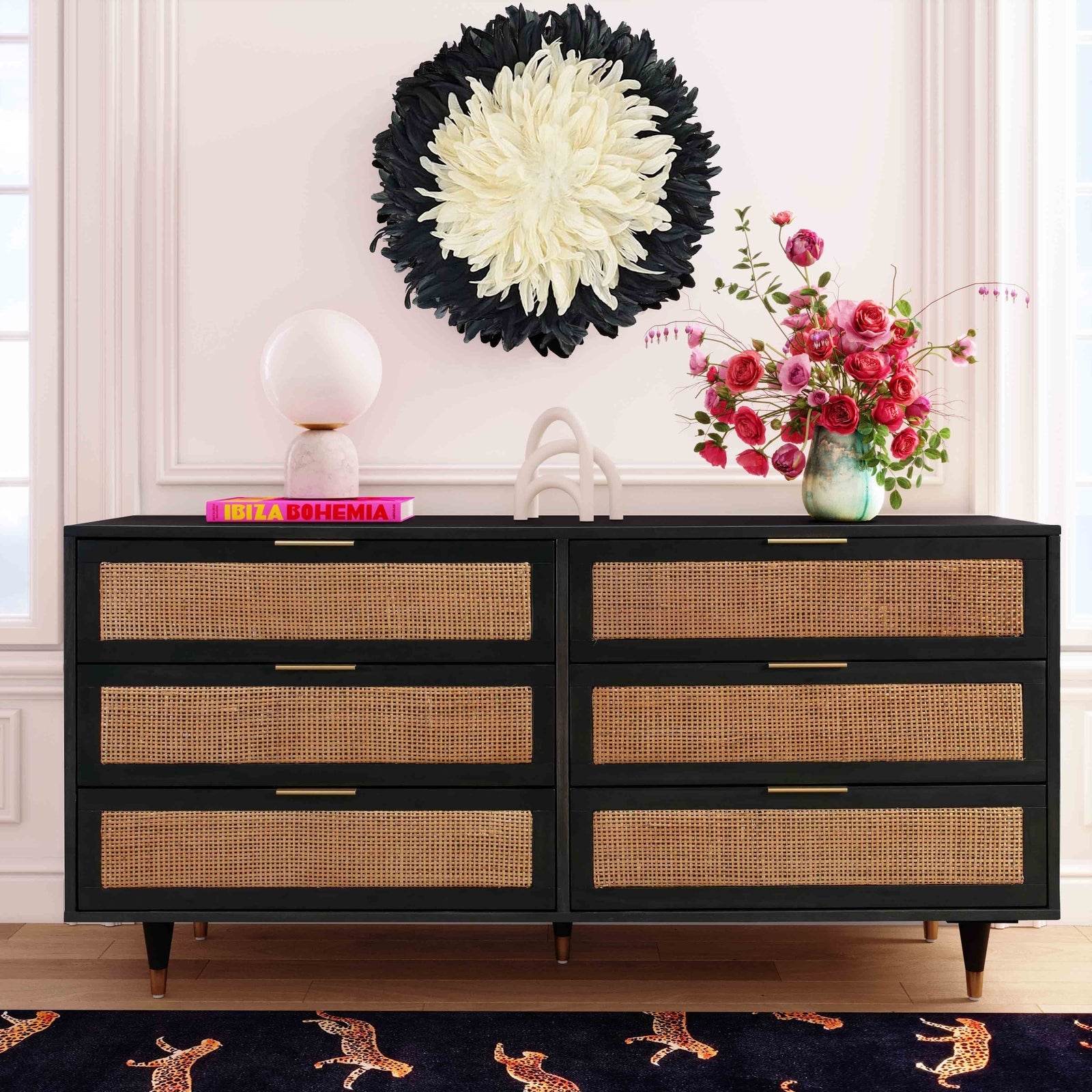 TOV Furniture Sierra Noir 6 Drawer Dresser