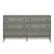 TOV Furniture Pesce Shagreen 6 Drawer Dresser