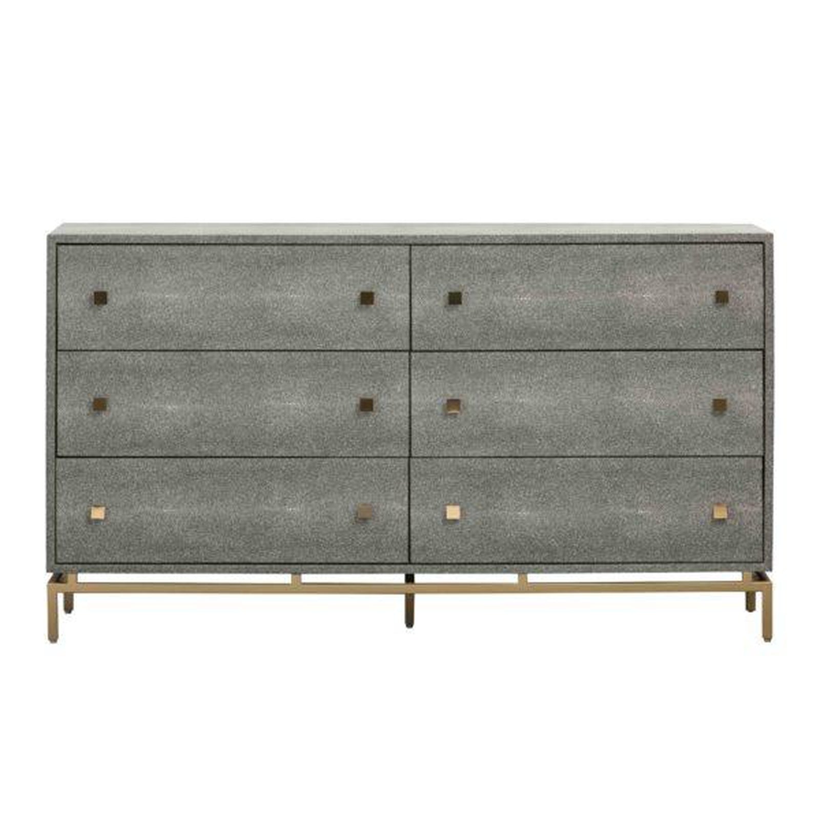 TOV Furniture Pesce Shagreen 6 Drawer Dresser