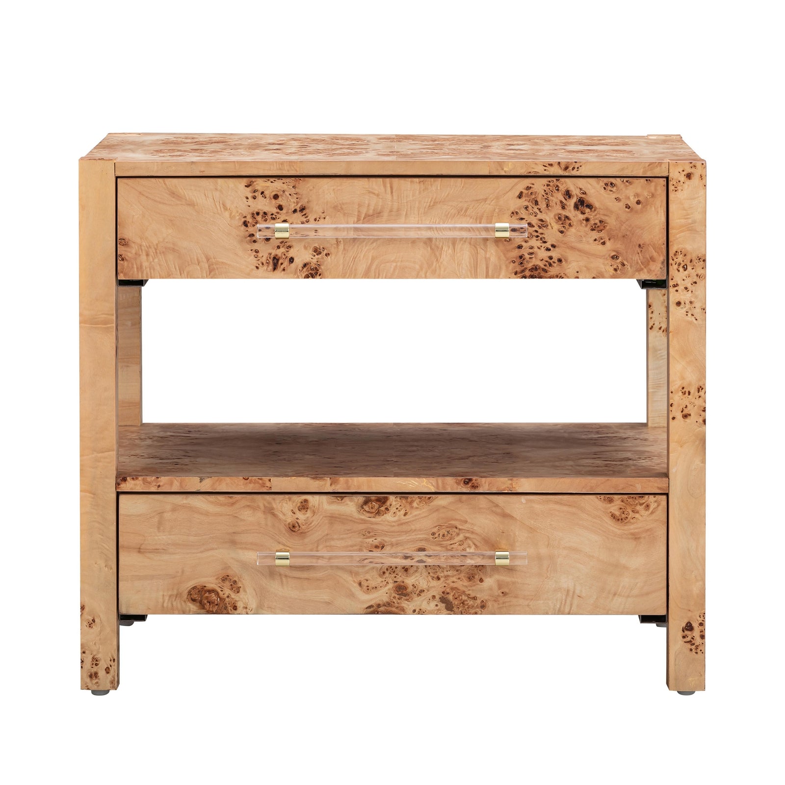 TOV Furniture Brandyss Burl Nightstand