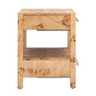 TOV Furniture Brandyss Burl Nightstand