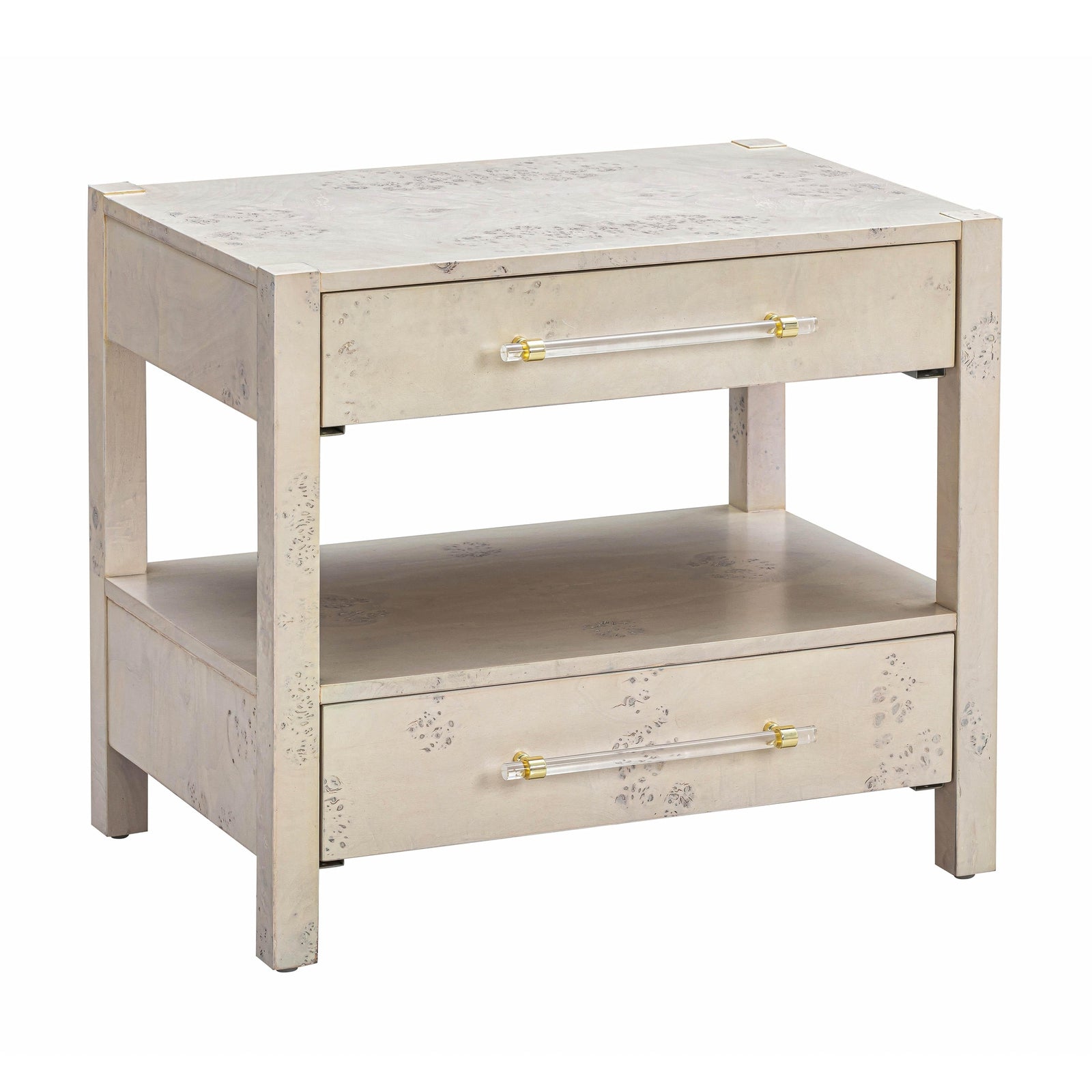 TOV Furniture Brandyss Burl Nightstand
