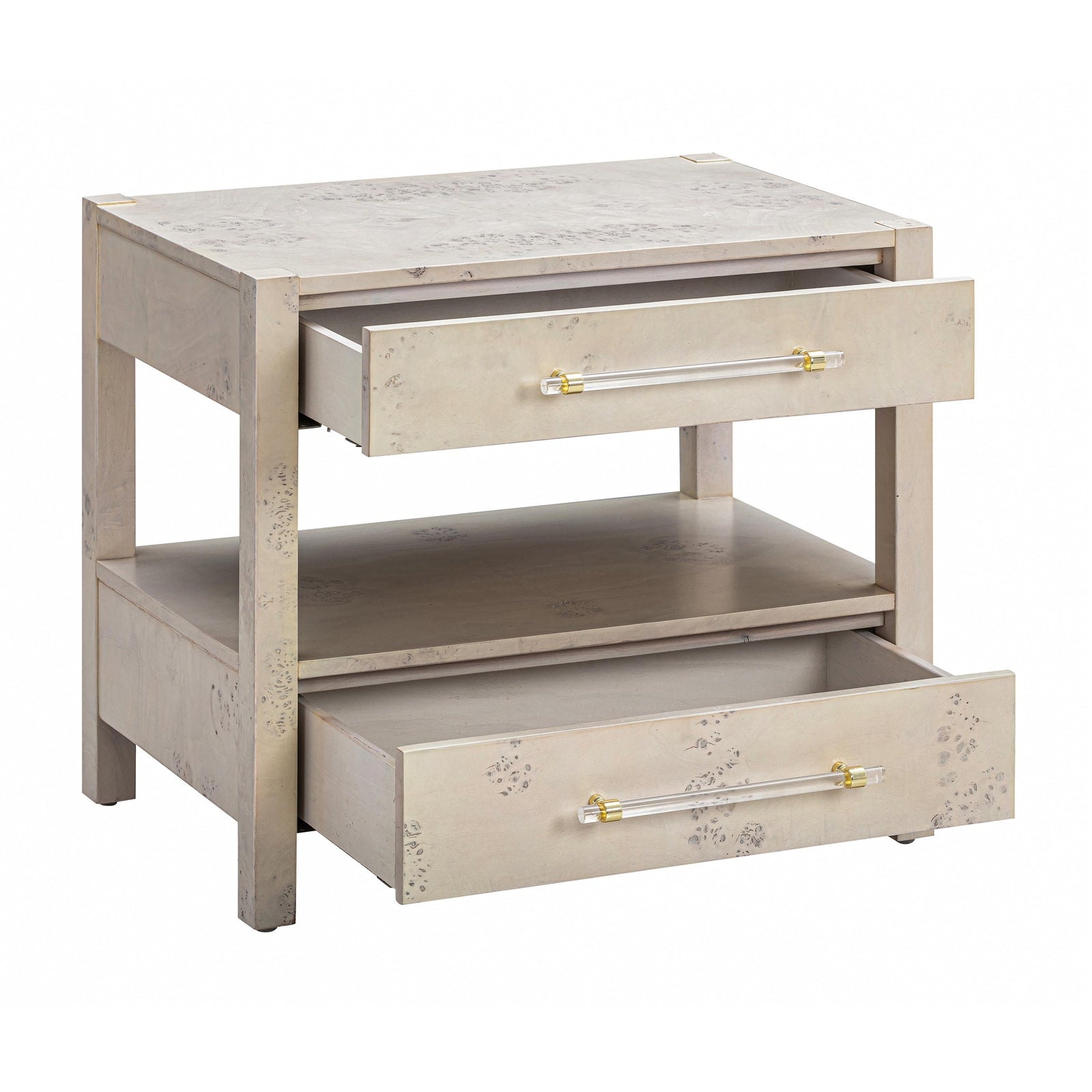 TOV Furniture Brandyss Burl Nightstand