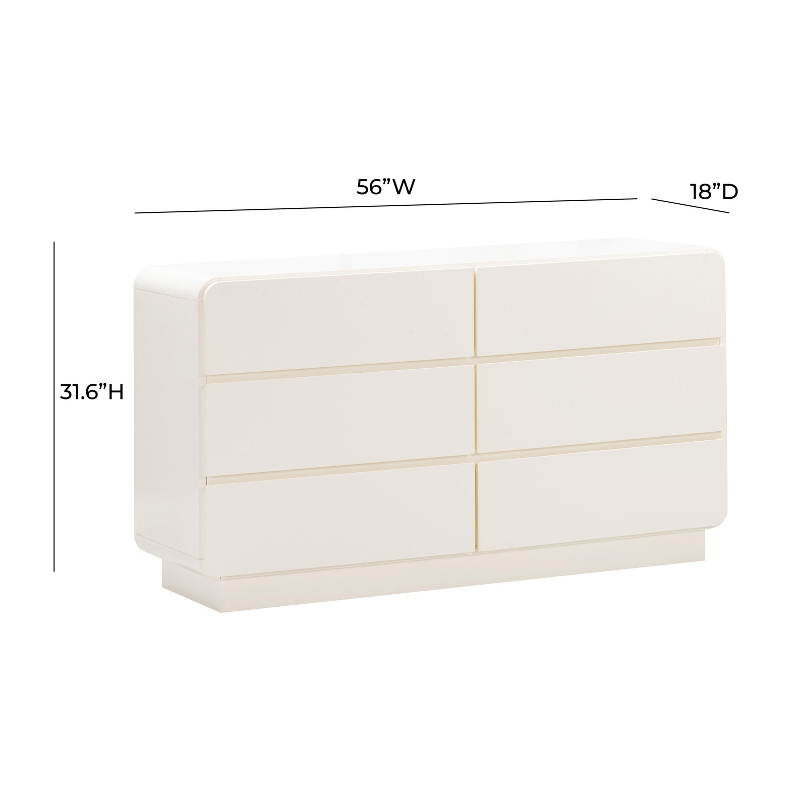 TOV Furniture Sagura 6-Drawer Dresser