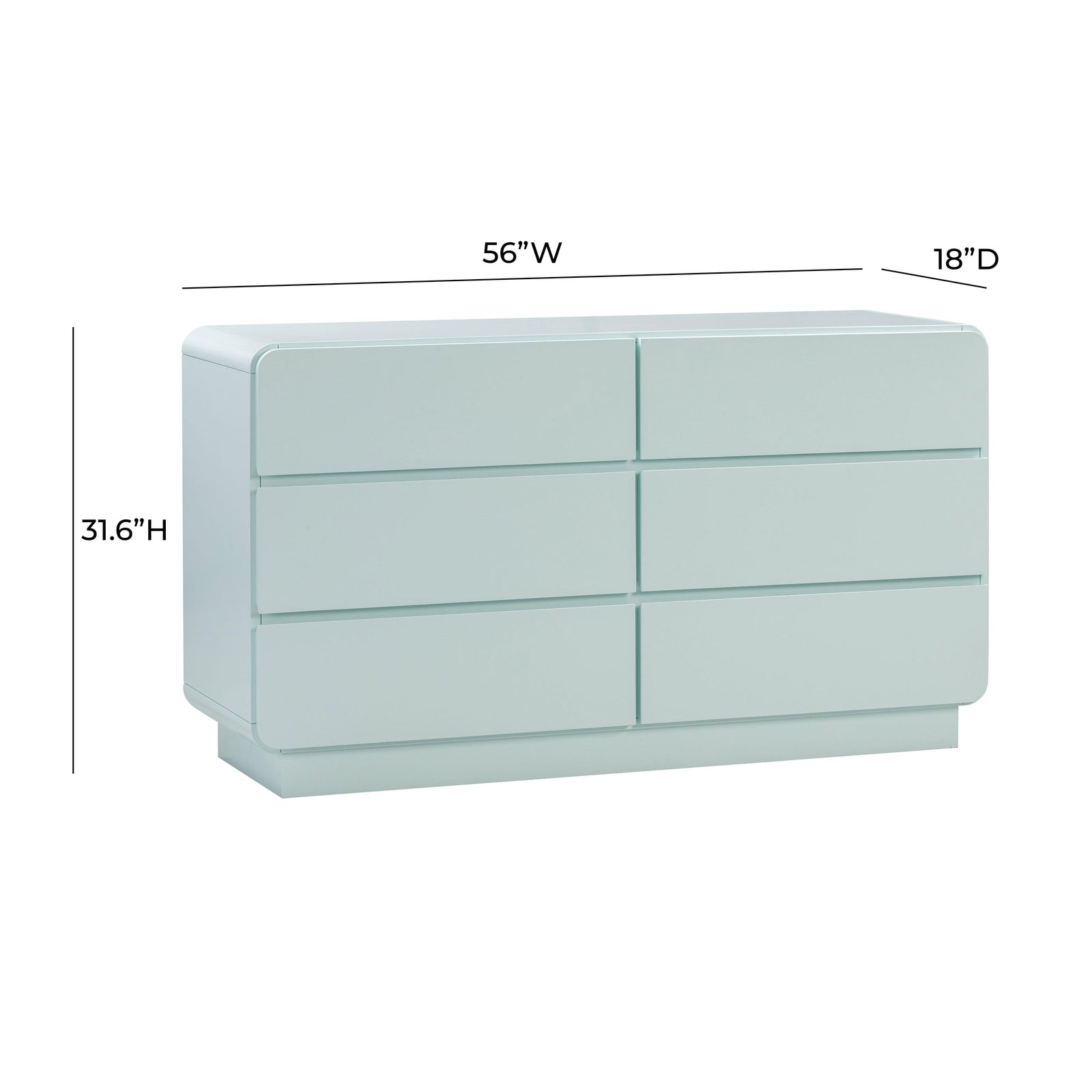 TOV Furniture Sagura 6-Drawer Dresser