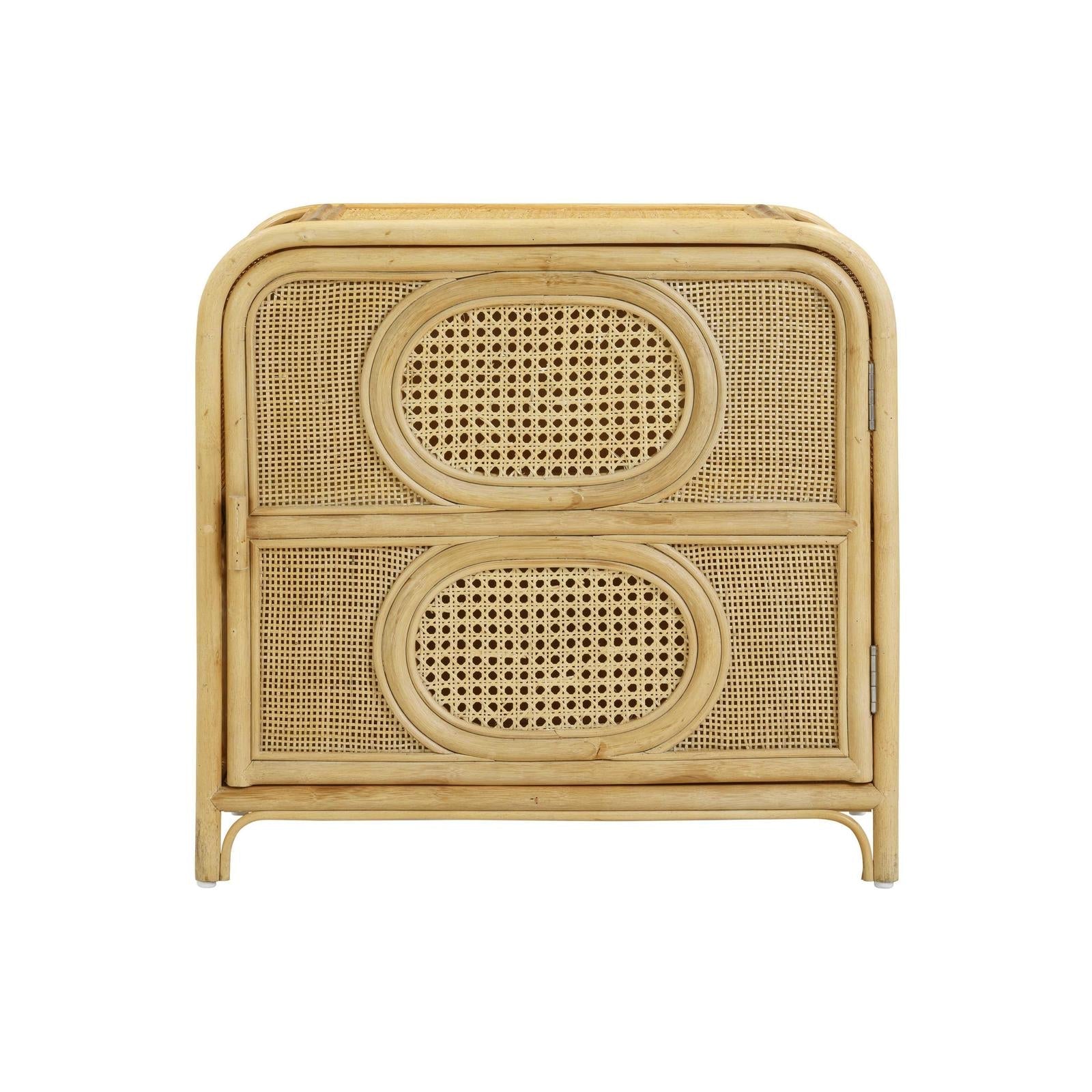 TOV Furniture Tina Natural Rattan Nightstand