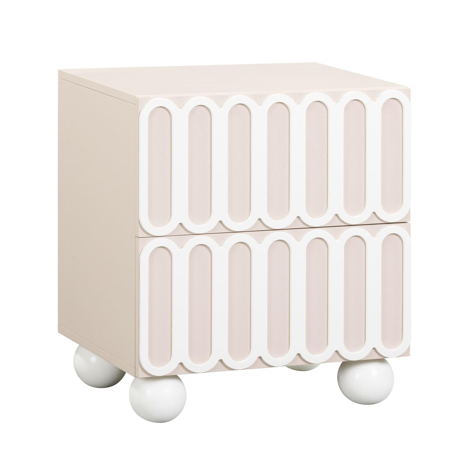 TOV Furniture Tori Motif Nightstand