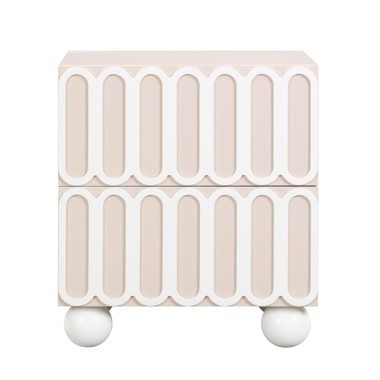TOV Furniture Tori Motif Nightstand