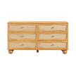 TOV Furniture Grappa Natural Wood & Rattan Wavy Dresser