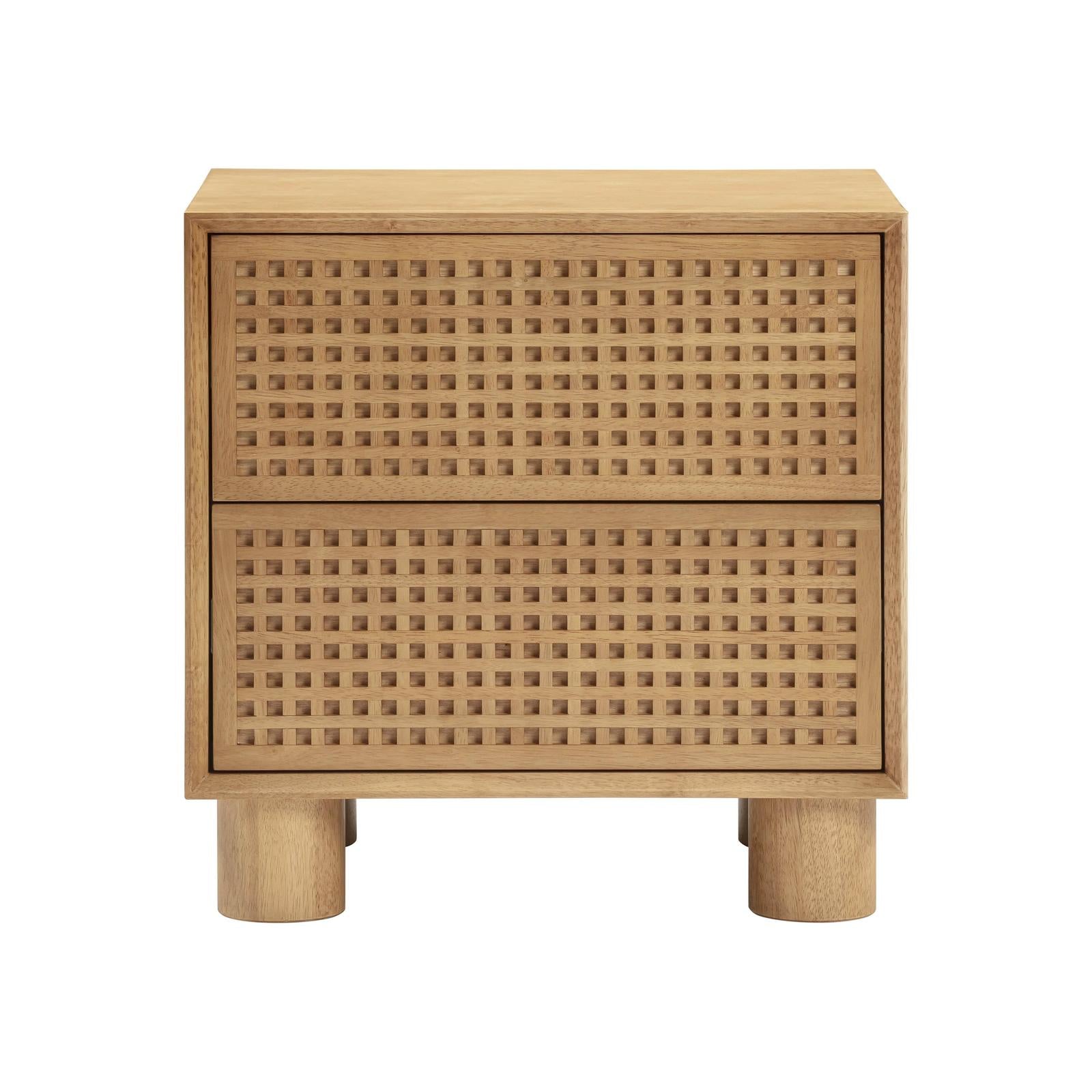 TOV Furniture Miles Natural Rubberwood Nightstand