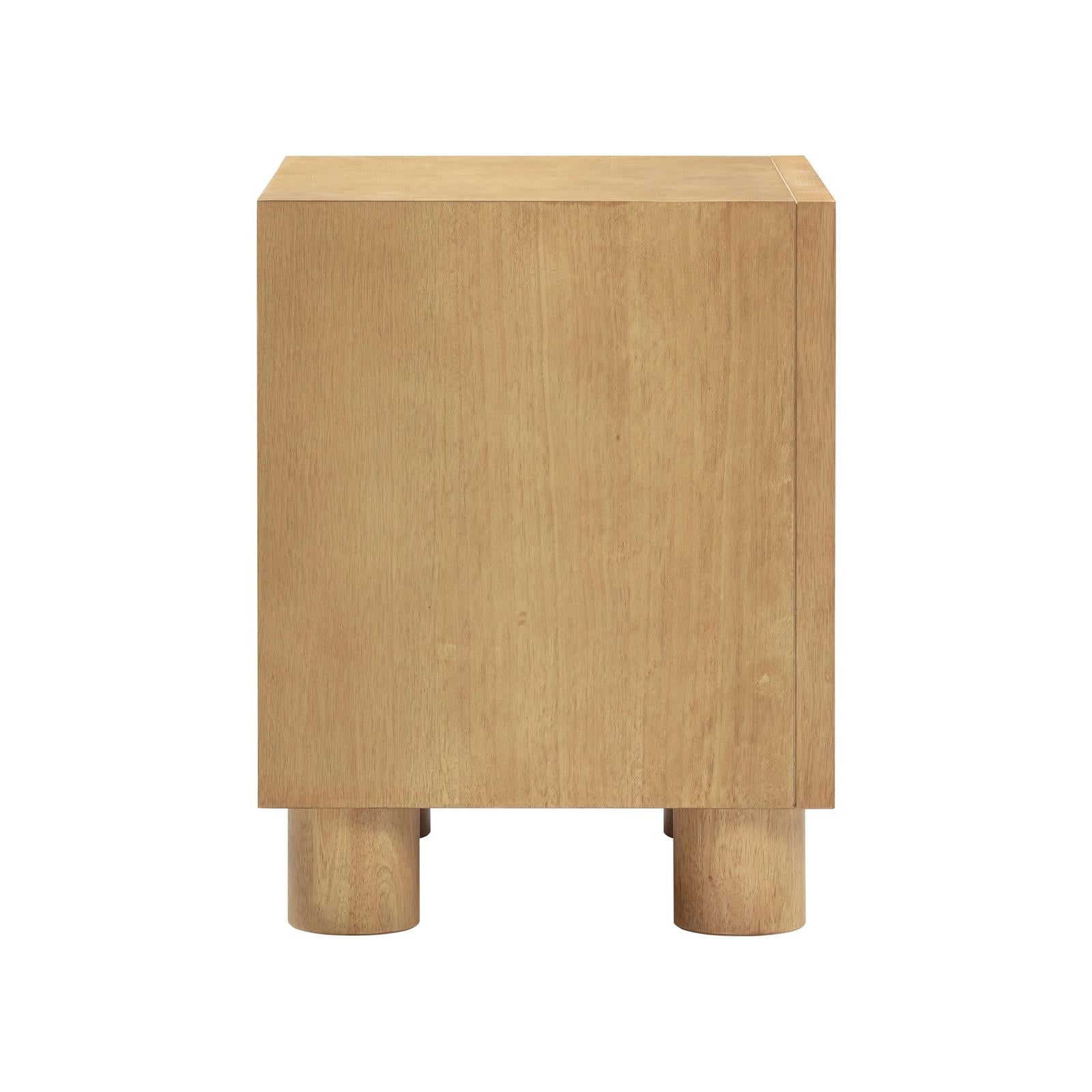 TOV Furniture Miles Natural Rubberwood Nightstand