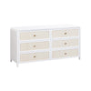 TOV Furniture Patty Rattan 6 Drawer Dresser