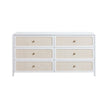 TOV Furniture Patty Rattan 6 Drawer Dresser