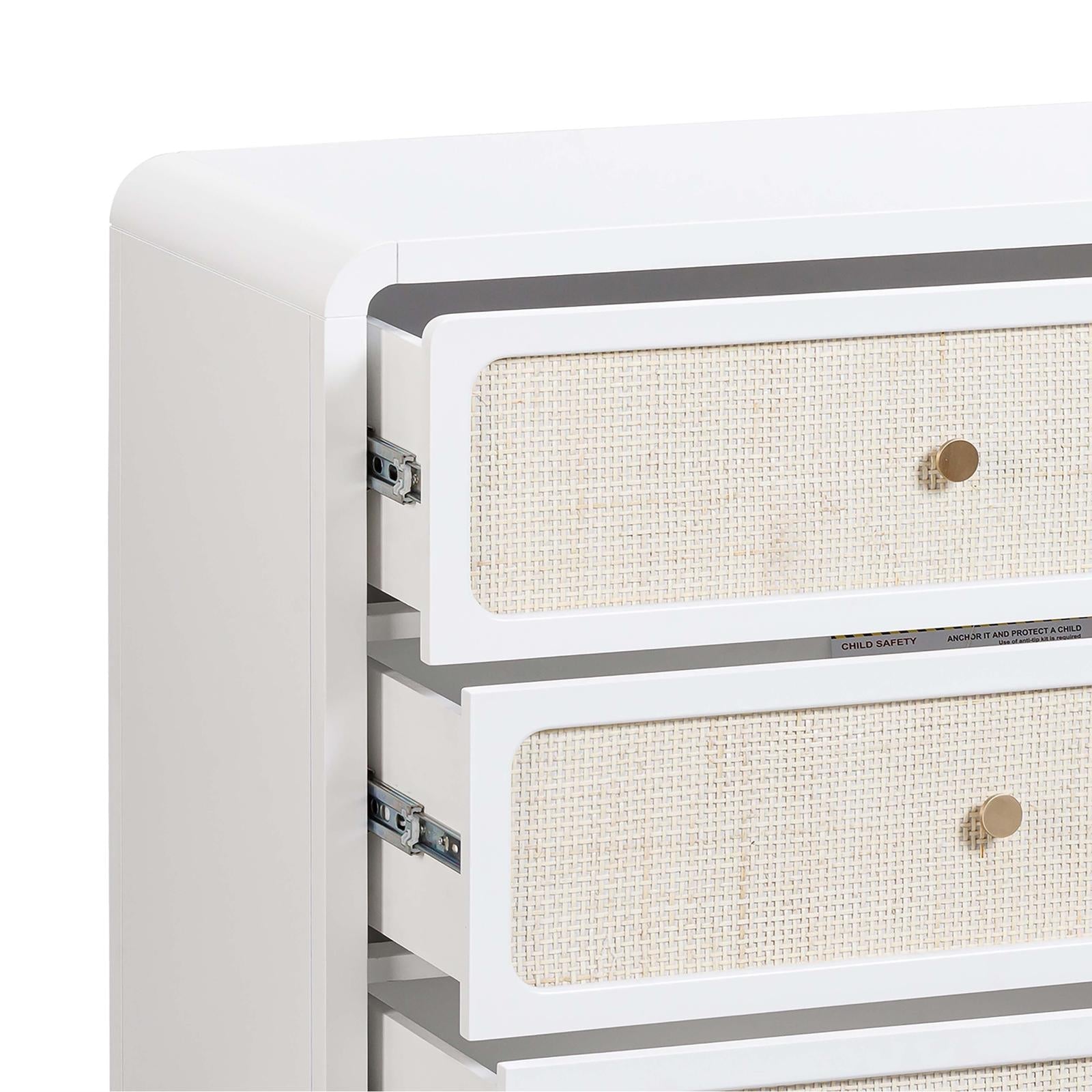 TOV Furniture Patty Rattan 6 Drawer Dresser