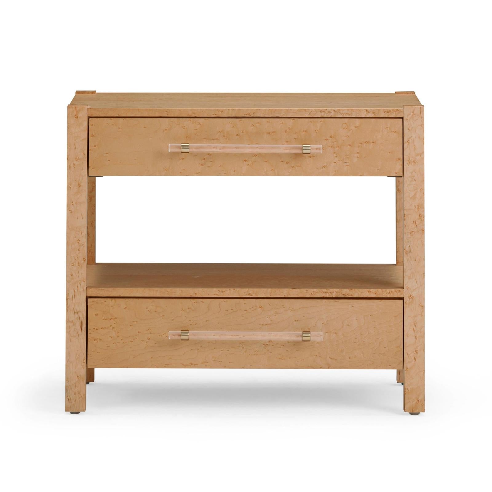 TOV Furniture Brandyss Burl Nightstand