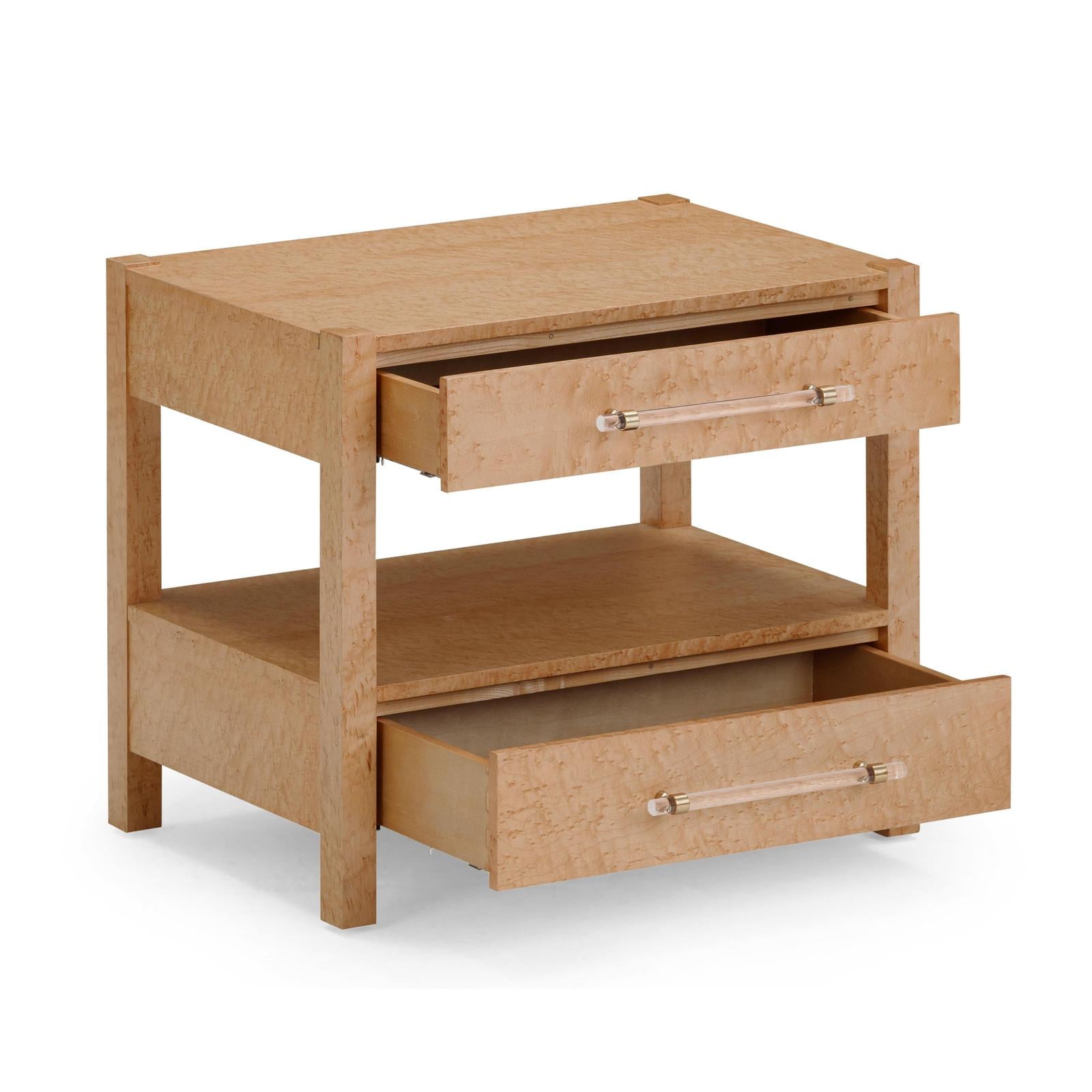 TOV Furniture Brandyss Burl Nightstand