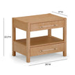 TOV Furniture Brandyss Burl Nightstand