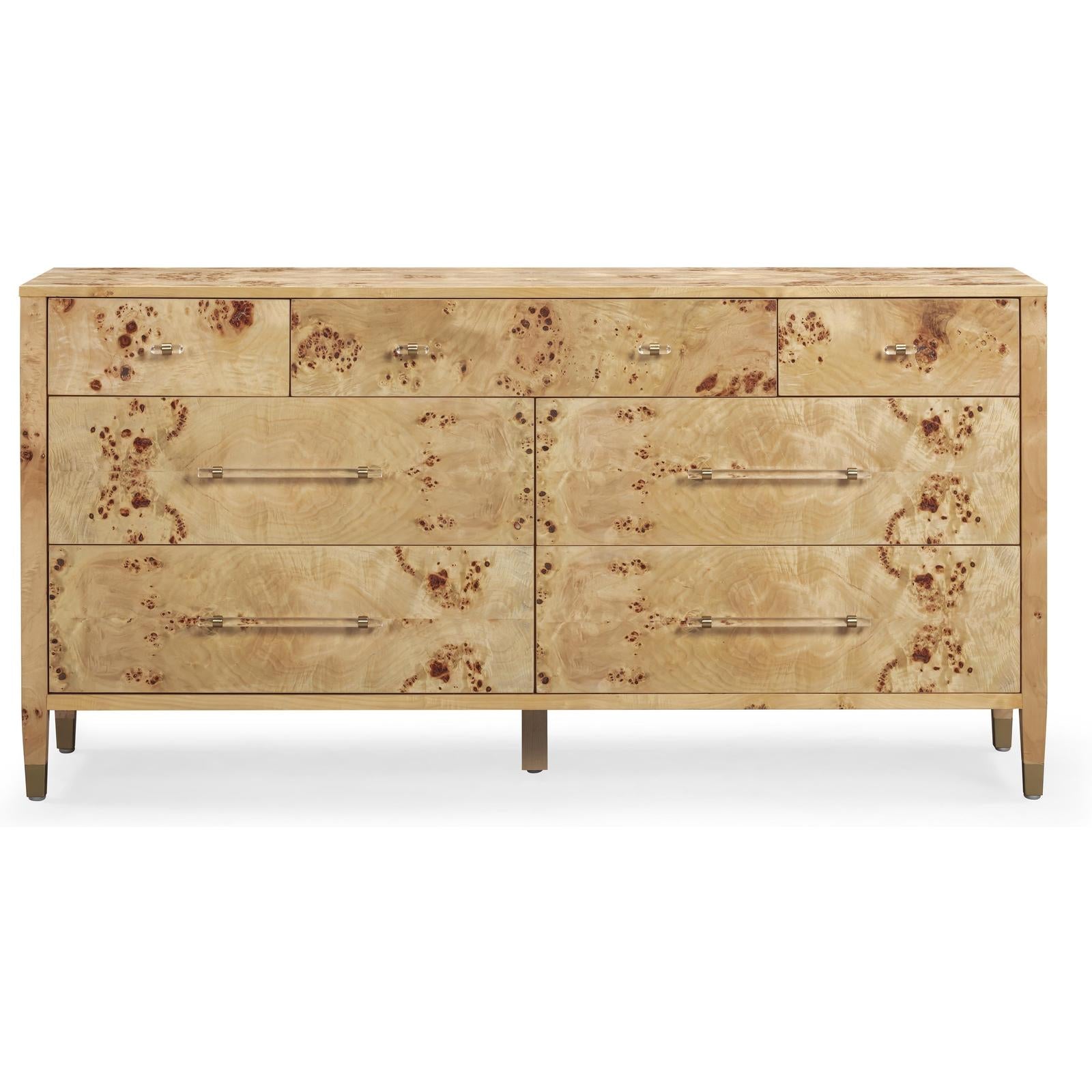 TOV Furniture Brandyss Burl Drawer Dresser