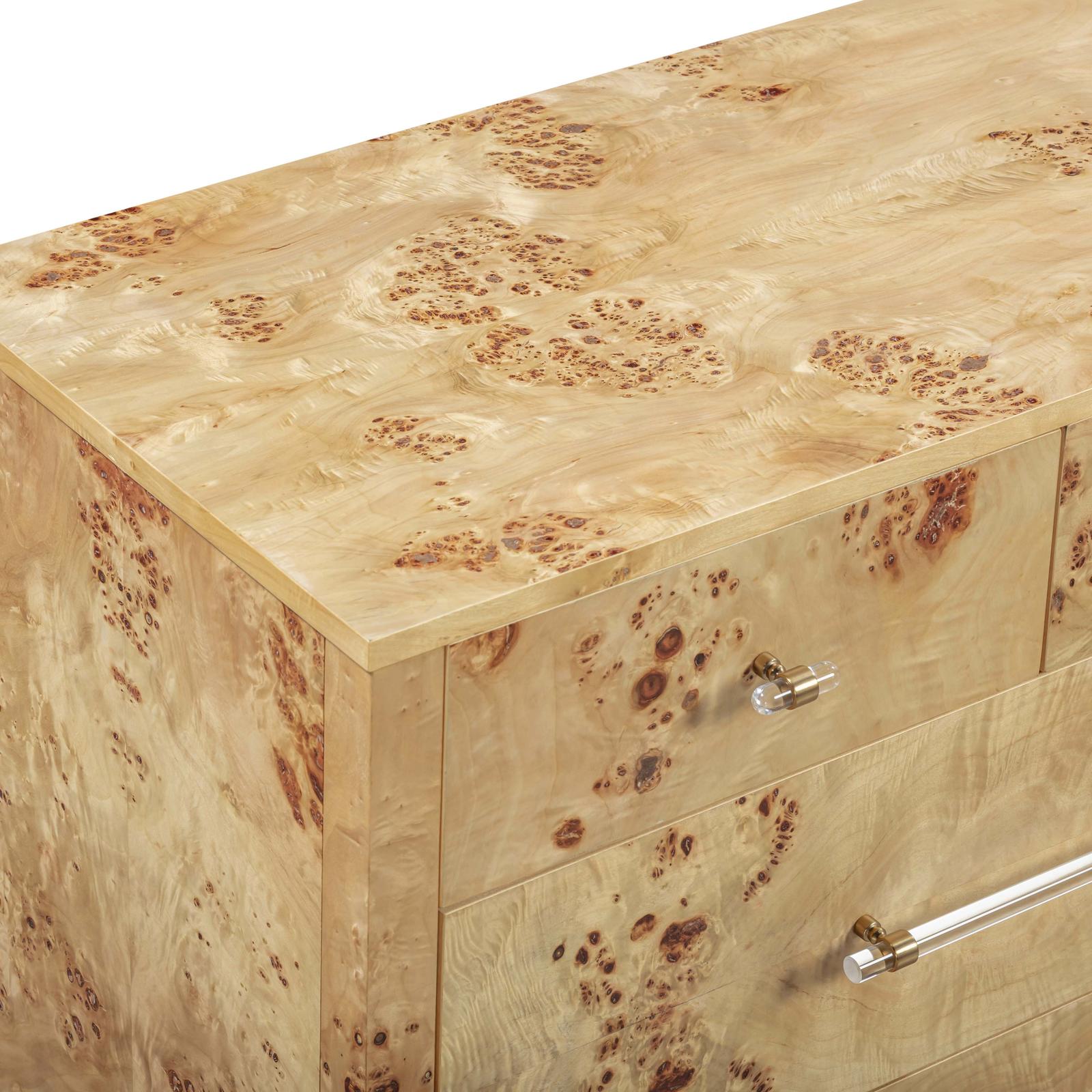 TOV Furniture Brandyss Burl Drawer Dresser