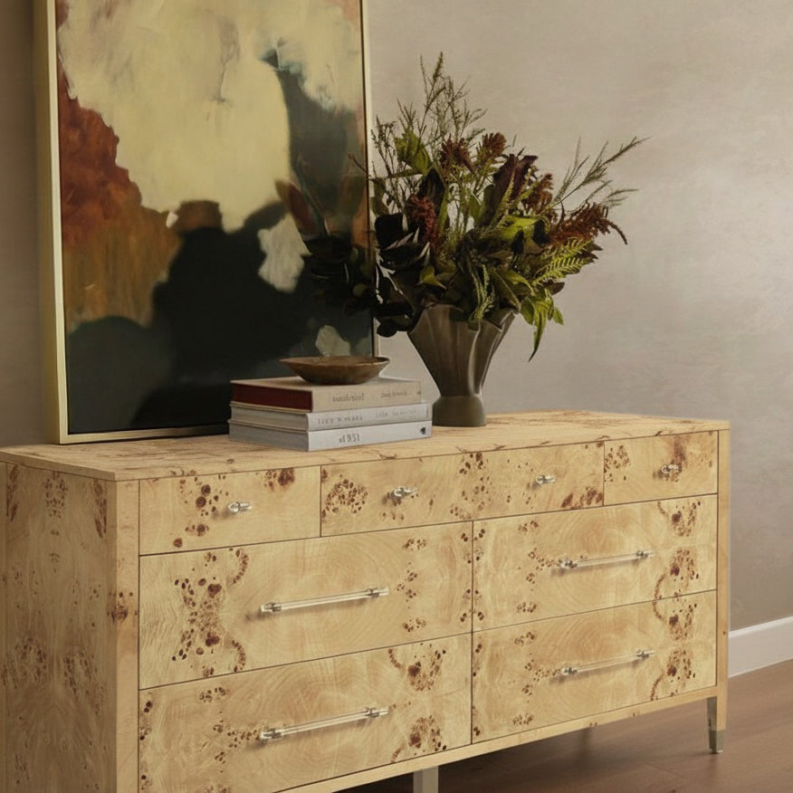 TOV Furniture Brandyss Burl Drawer Dresser