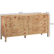 TOV Furniture Brandyss Burl Drawer Dresser