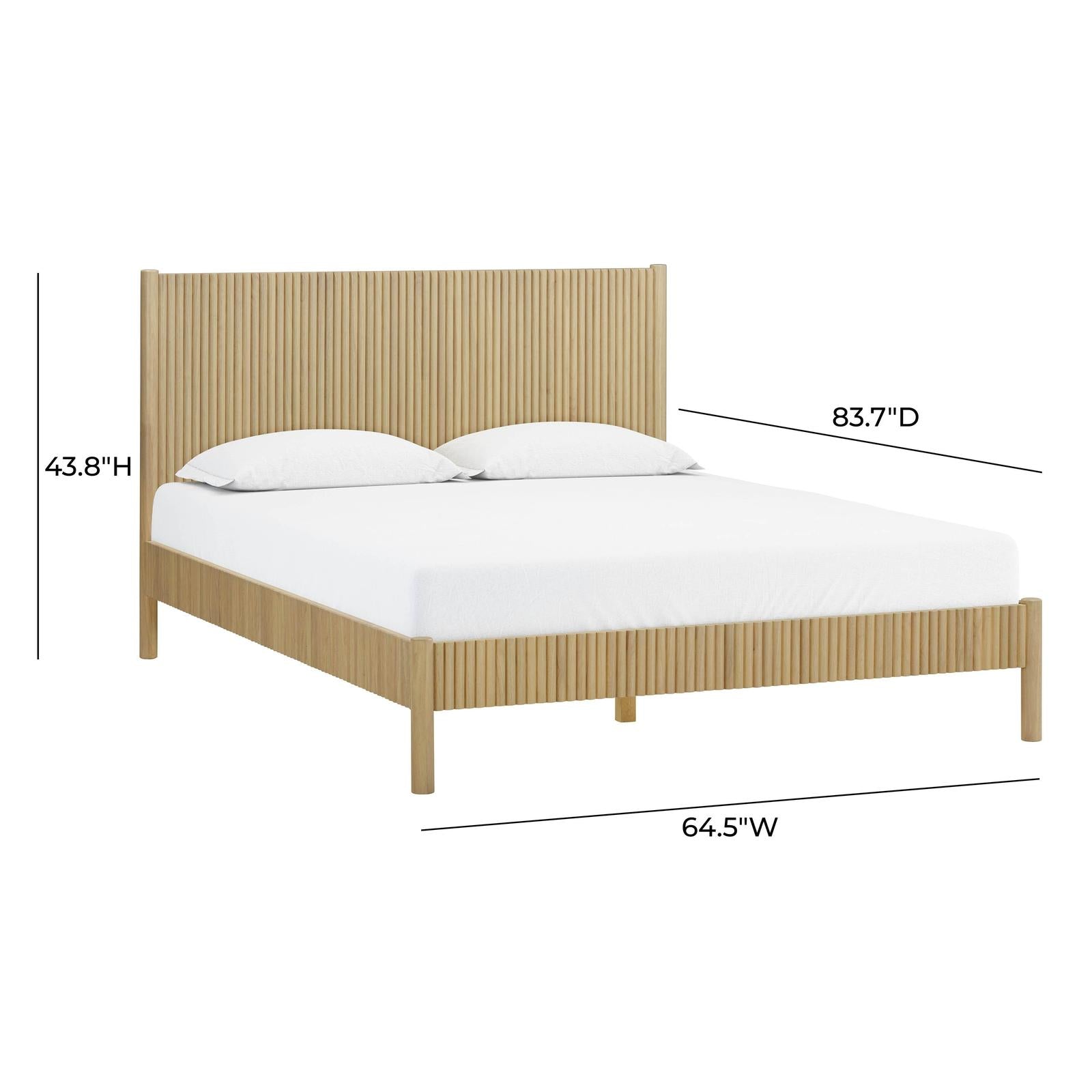 TOV Furniture Tyla Natural Wood Bed