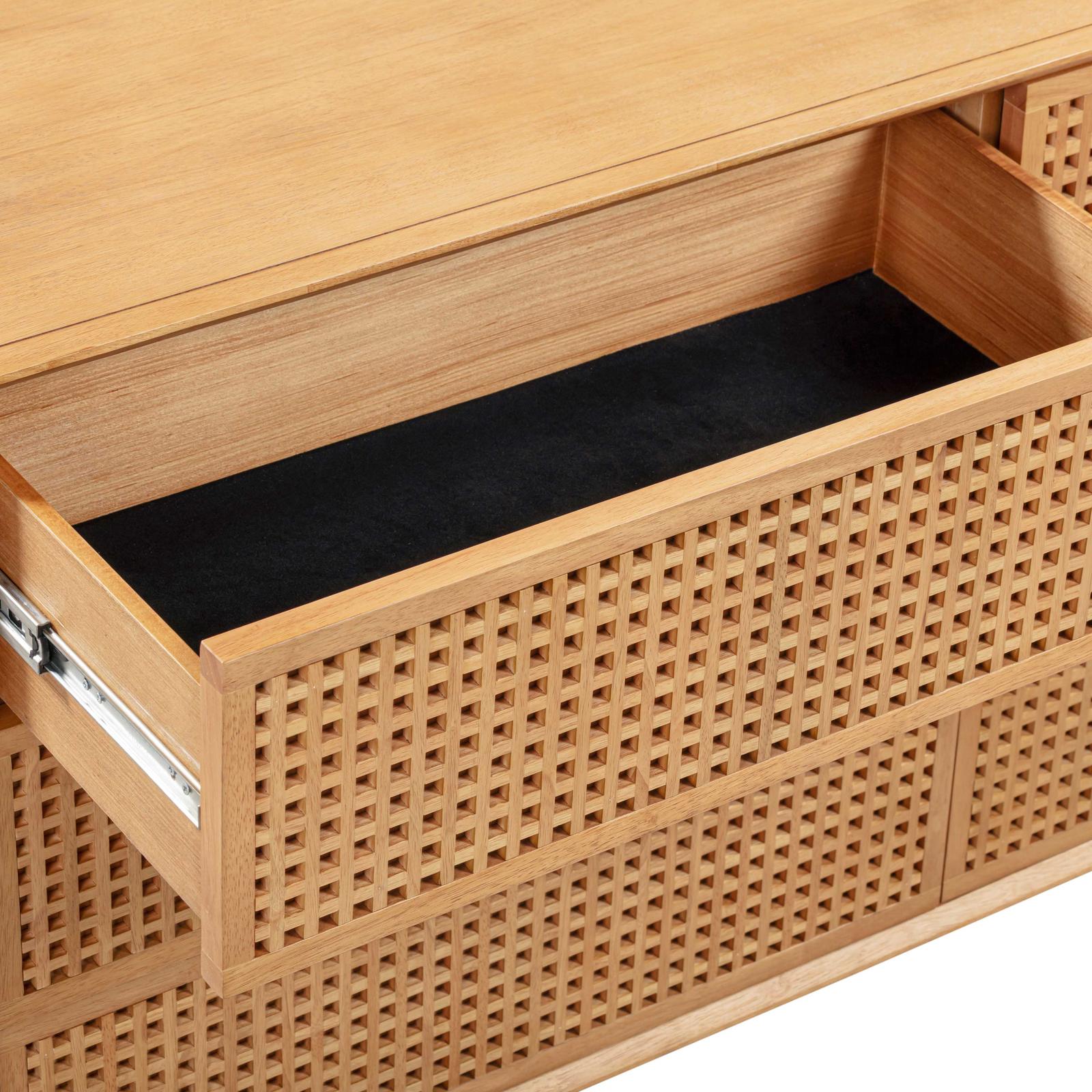 TOV Furniture Miles Natural Wood Drawer Dresser