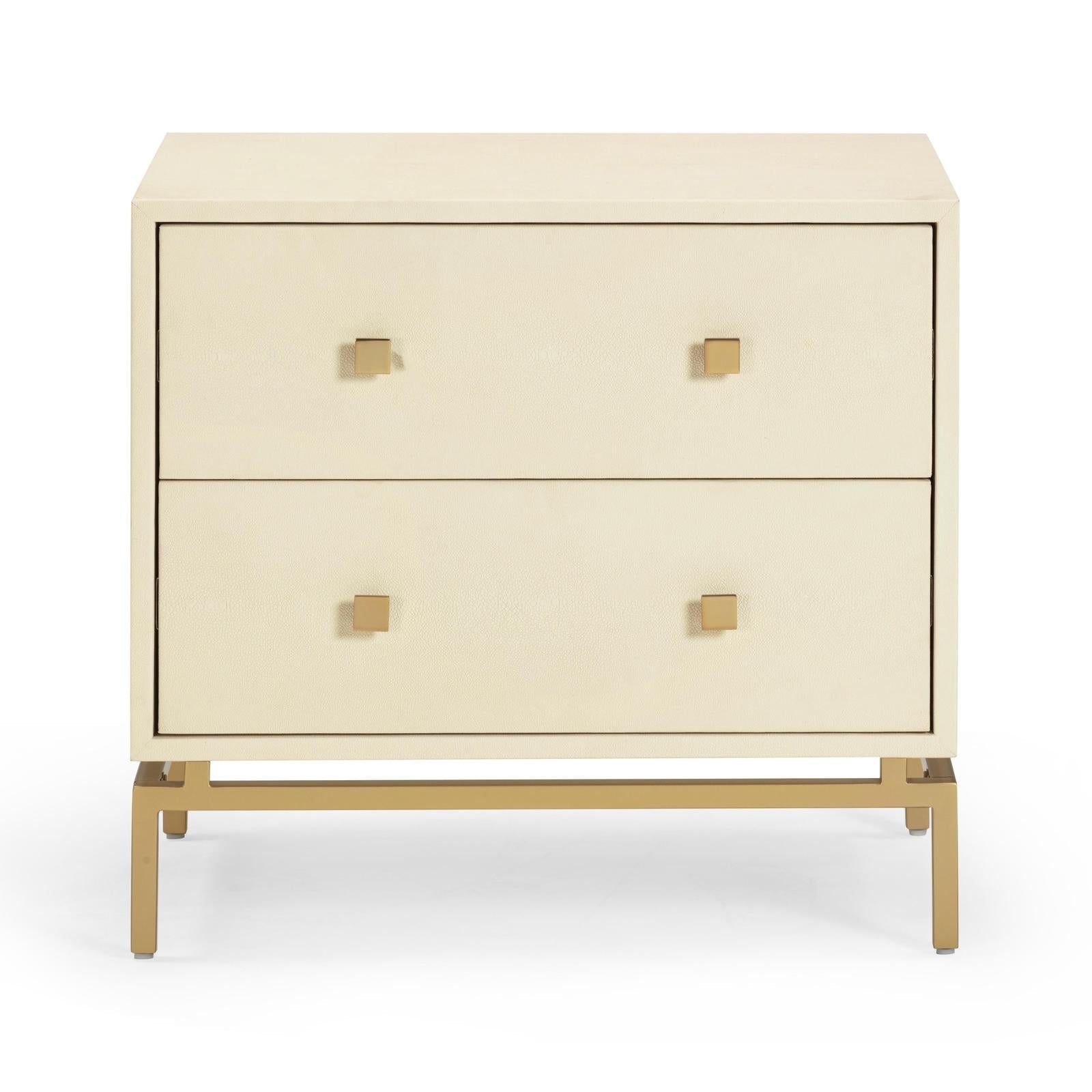 TOV Furniture Pesce Shagreen Nightstand