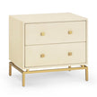 TOV Furniture Pesce Shagreen Nightstand