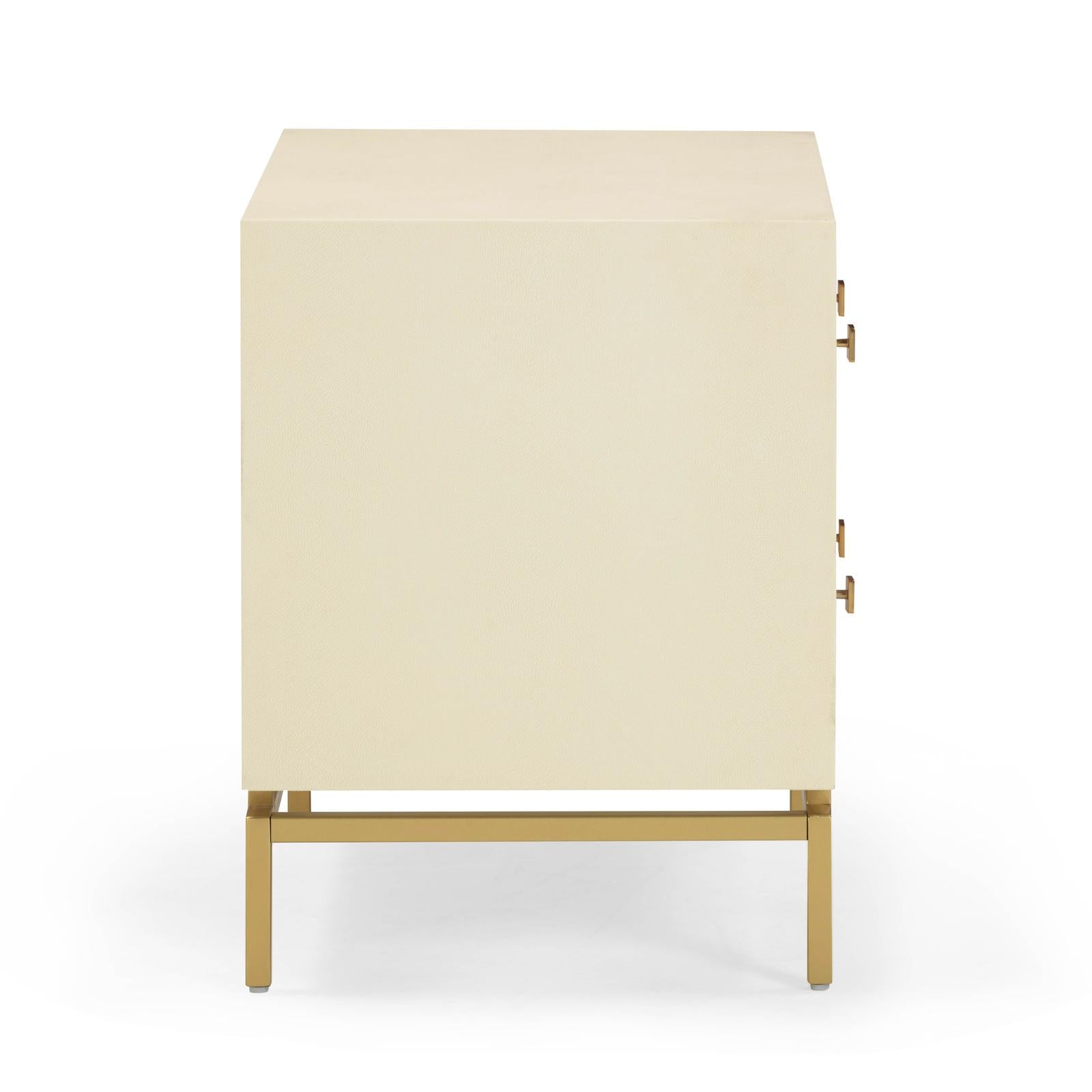 TOV Furniture Pesce Shagreen Nightstand