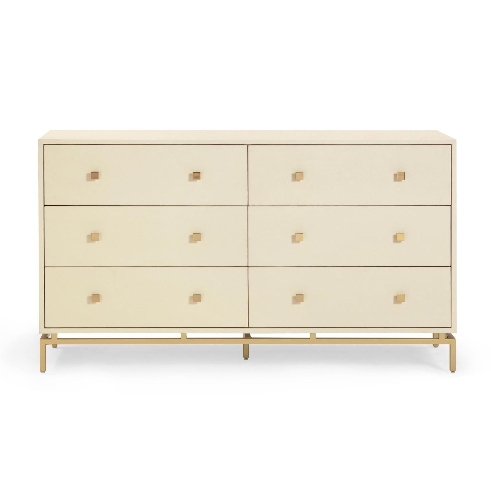 TOV Furniture Pesce Shagreen 6 Drawer Dresser