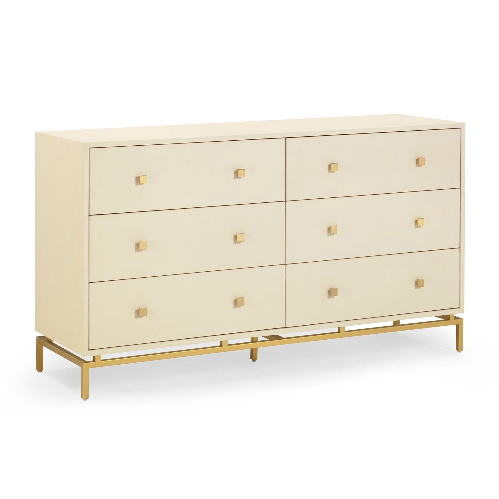 TOV Furniture Pesce Shagreen 6 Drawer Dresser