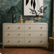 TOV Furniture Pesce Shagreen 6 Drawer Dresser