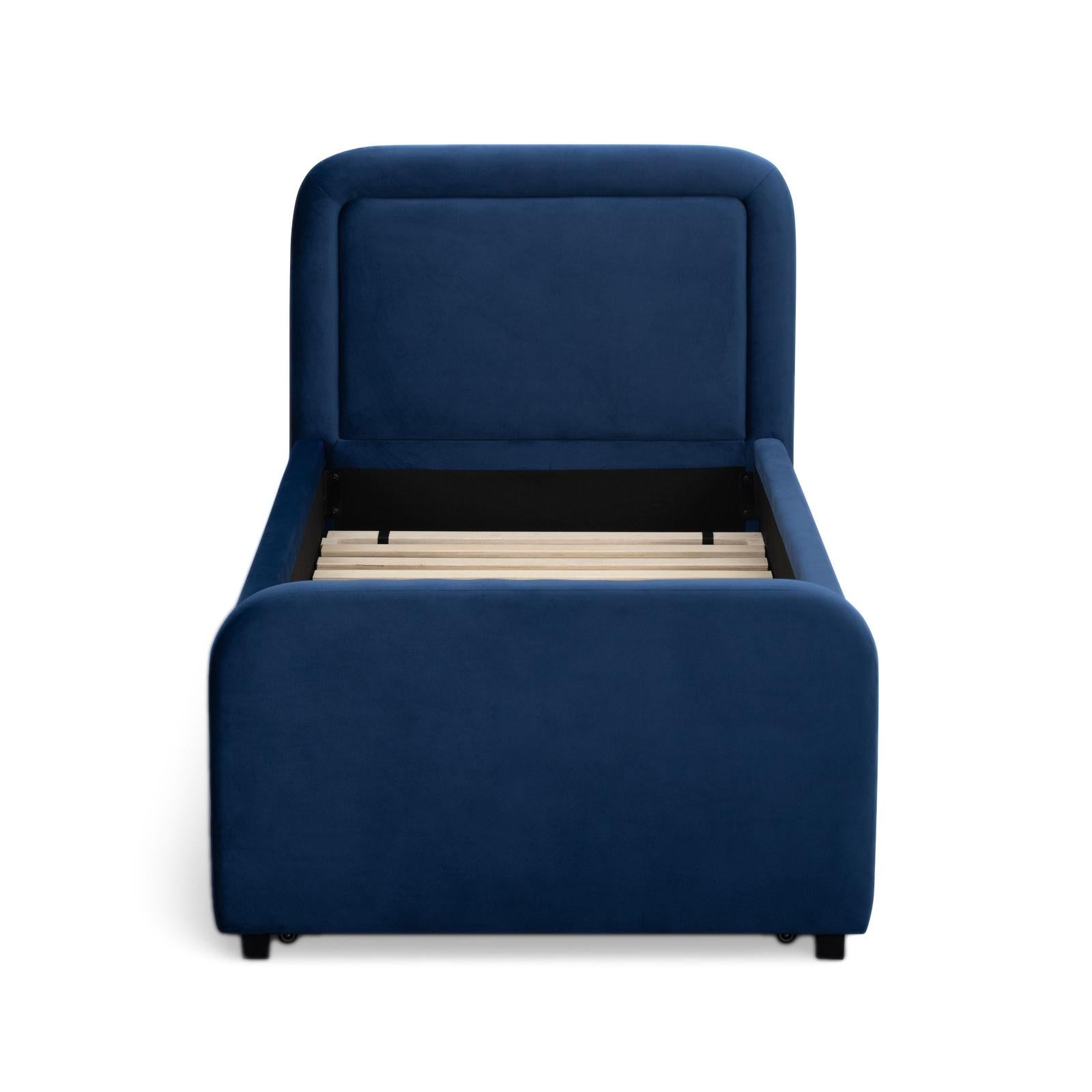 TOV Furniture Briella Performance Velvet Trundle Bed in Twin